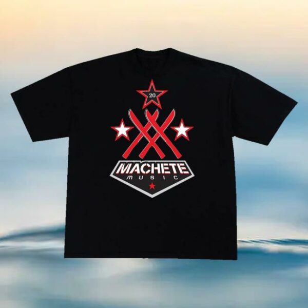 Universal Music Merch Store Machete 20Th Anniversary Black Tee