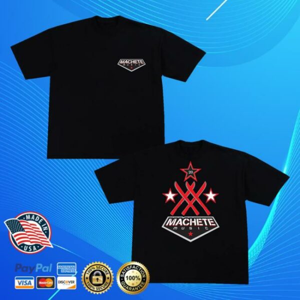 Universal Music Merch Store Machete 20Th Anniversary Black Tee
