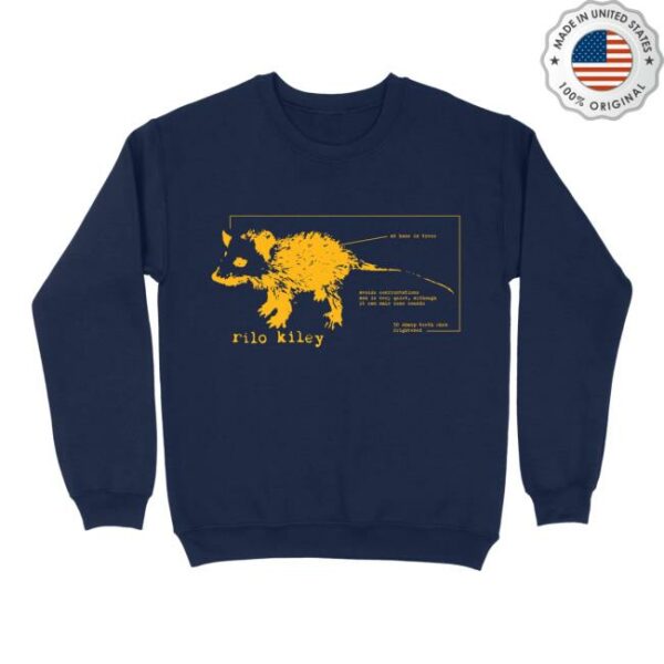 Rilo Kiley Store Merch Schematic Possum Crewneck