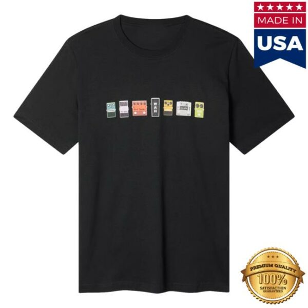 Paul Smith Merch Store Paul Smith X Oasis Black Guitar Pedals Print T-Shirt