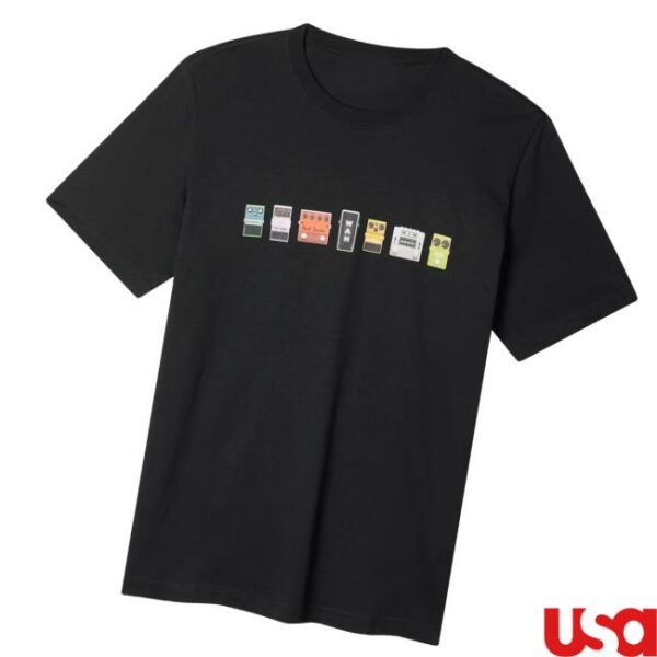 Paul Smith Merch Store Paul Smith X Oasis Black Guitar Pedals Print T-Shirt