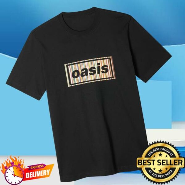 Paul Smith Merch Store Paul Smith X Oasis Black Signature Stripe Logo T-Shirt