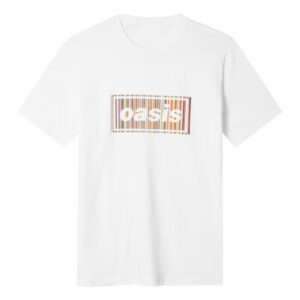 Paul Smith Merch Store Paul Smith X Oasis White Signature Stripe Logo T-Shirt