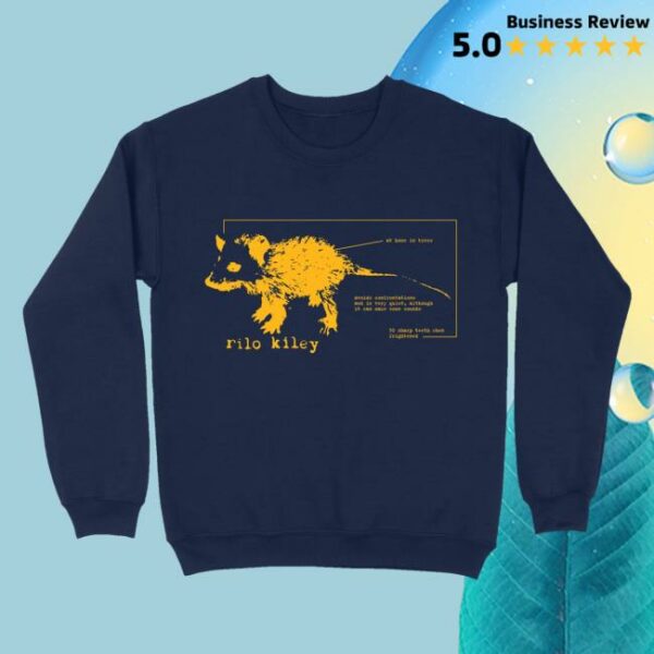 Rilo Kiley Merch Store Schematic Possum Crewneck