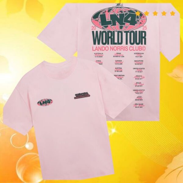 Lando Norris Store Merch World Tour Tee