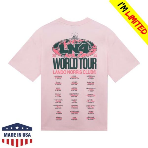 Lando Norris Store Merch World Tour Tee