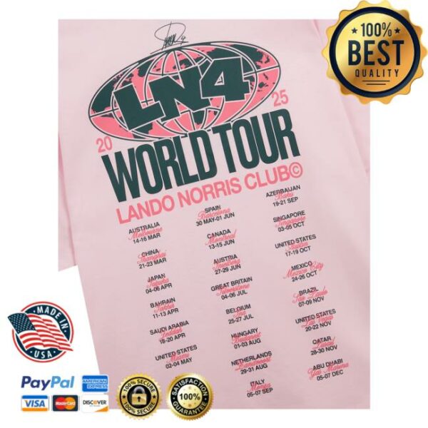 Lando Norris Store Merch World Tour Tee