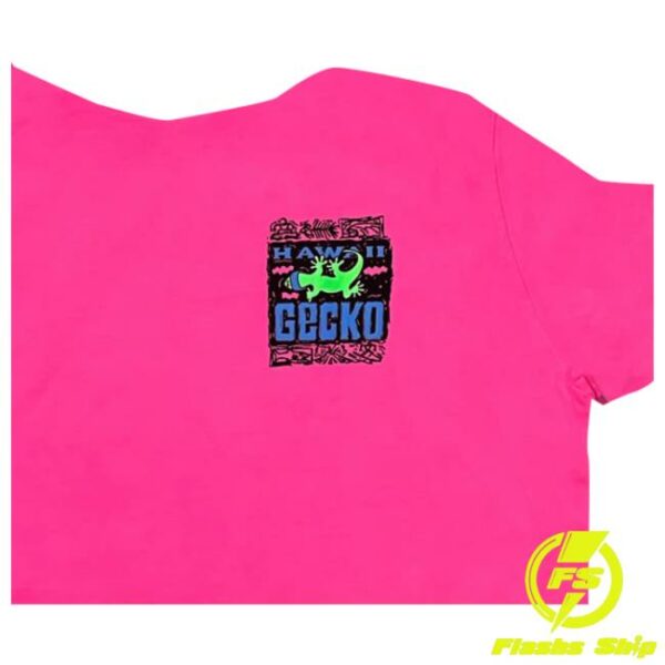 Gecko Hawaii Store Merch 1988 Gecko Bootleg Hot Pink Neon Tee