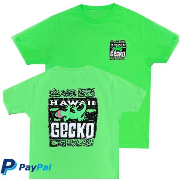 Gecko Hawaii Store Merch 1988 Gecko Bootleg 1980’S Neon Tee
