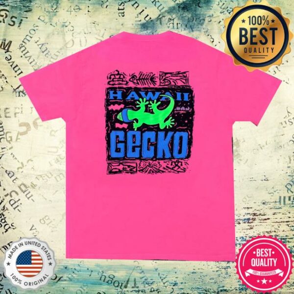 Gecko Hawaii Store Merch 1988 Gecko Bootleg Hot Pink Neon Tee