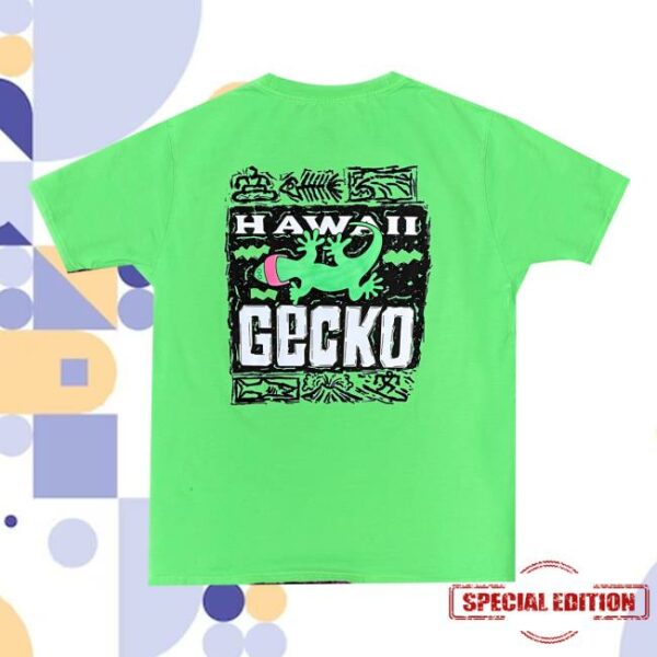 Gecko Hawaii Store Merch 1988 Gecko Bootleg 1980’S Neon Tee