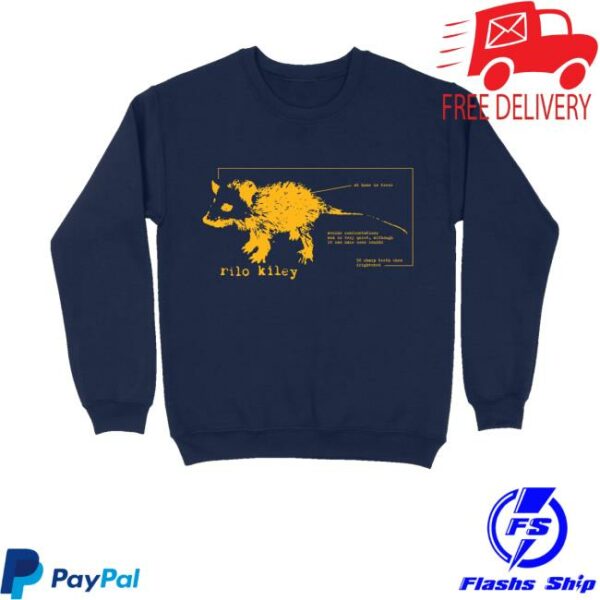 Rilo Kiley Merch Store Shop Schematic Possum Crewneck