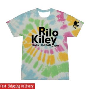 Rilo Kiley Merch Store Bad News Tie Dye T-Shirt