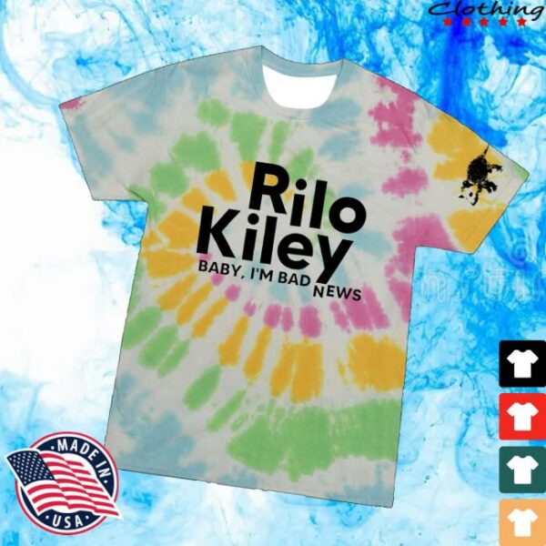 Rilo Kiley Merch Store Bad News Tie Dye T-Shirt