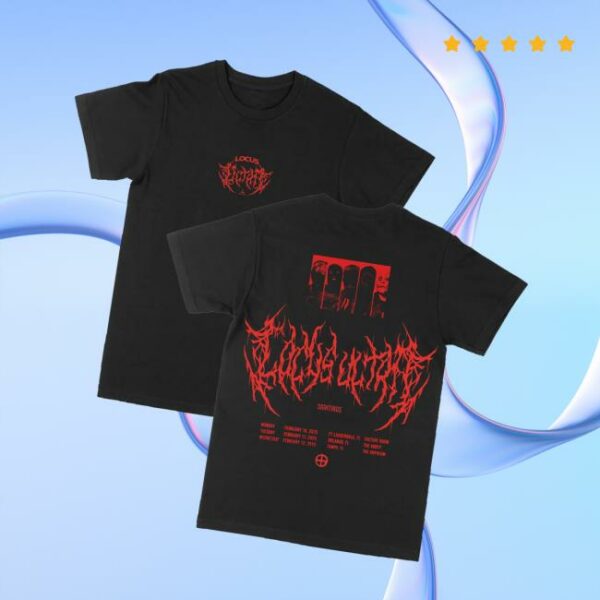 Underoath777 Merch Store Sightings Tour Black T-Shirt