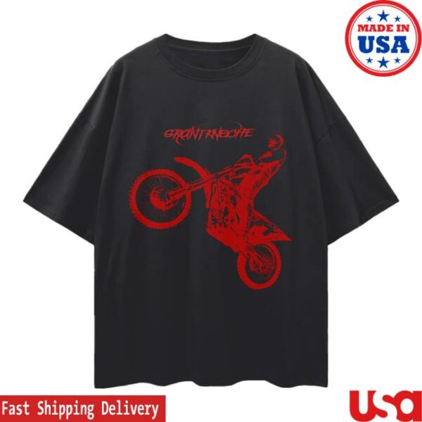 Grant Knoche Merch Store Grant Knoche Red Moto Tee