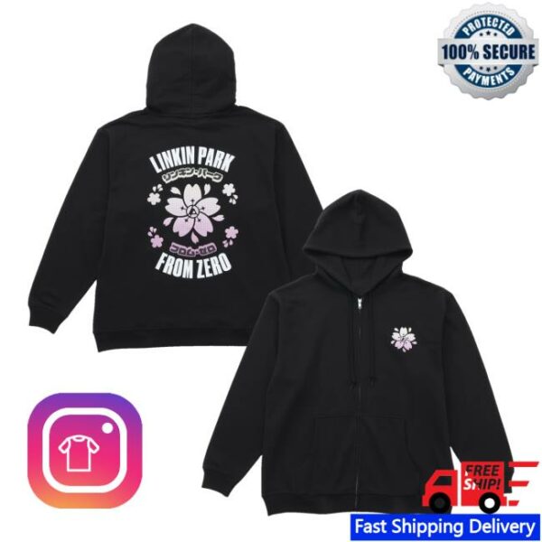 Linkin Park Merch Store From Zero Sakura Zipup Hoodie