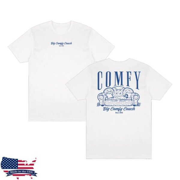 Retrokid Merch Store Big Comfy Couch Comfy T-Shirt White