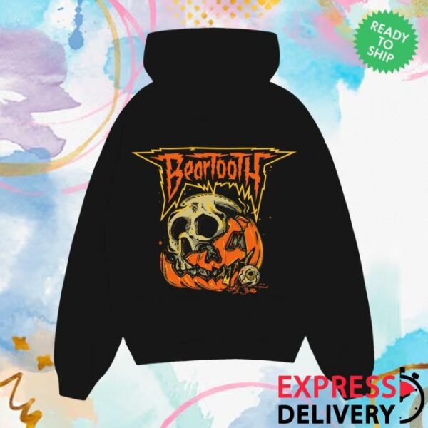 Beartooth Band Store Merch Jack-O-Skull Zip Up Hoodie