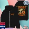 kenny beartooth band store merch jack o skull zip up hoodie qd