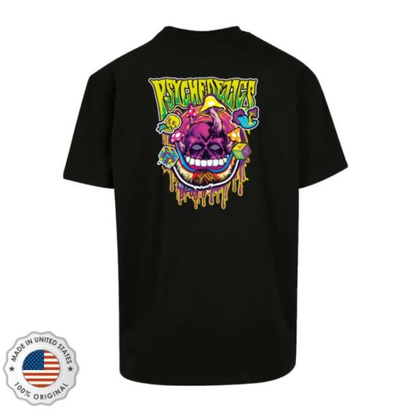 Harderstyles Store Merch Mutilator Psychedelics Oversized Black Tee
