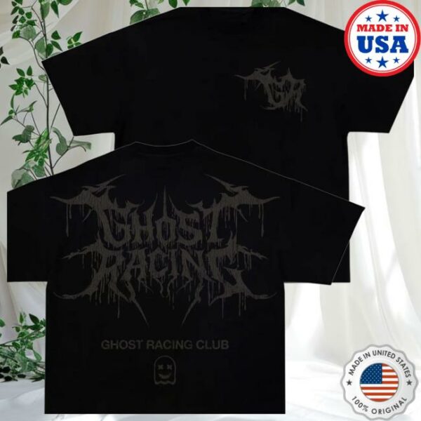 Official Ghost Racing Store Merch Reflective Print Sigil Black Shirt