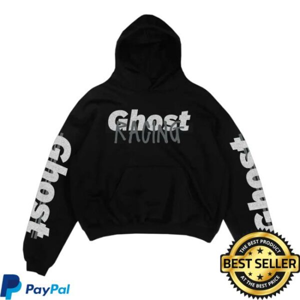 Official Ghost Racing Store Merch Ghost Reflective Black Hoodie