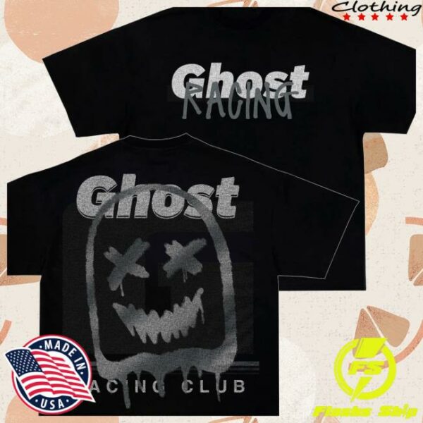Official Ghost Racing Store Merch Ghost Reflective Black Shirt