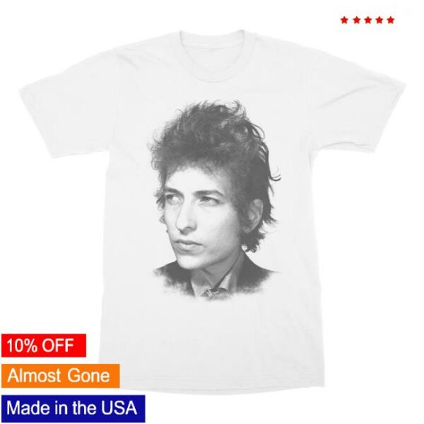 Bob Dylan Store Merch Portrait White T-Shirt