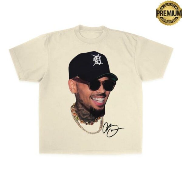 Shop Chris Brown Store Merch Big Head V4 SS T-Shirt