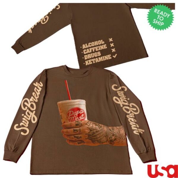 Meatcanyon Store Merch Meat Swig Long Sleeve Tee