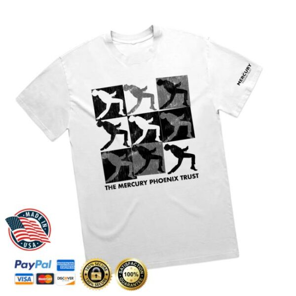 Queen Online Store Merch Mercury Phoenix Trust Freddie Pop Art White T-Shirt