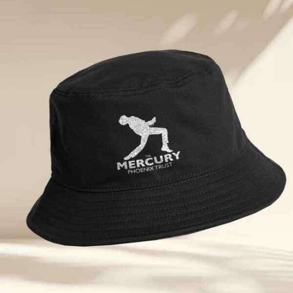 Queen Online Store Merch Mercury Phoenix Trust Logo Black Bucket Hat