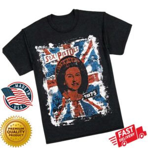 Sex Pistols Official Store Merch 50Th Jubilee God Save The Queen Tee