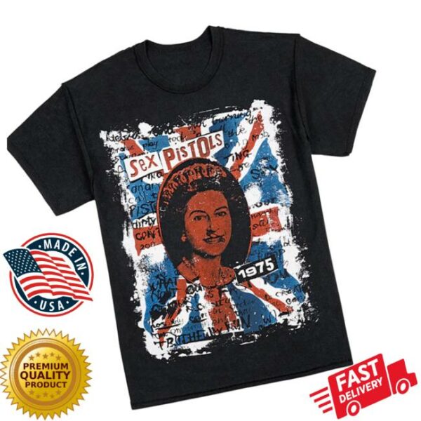 Sex Pistols Official Store Merch 50Th Jubilee God Save The Queen Tee