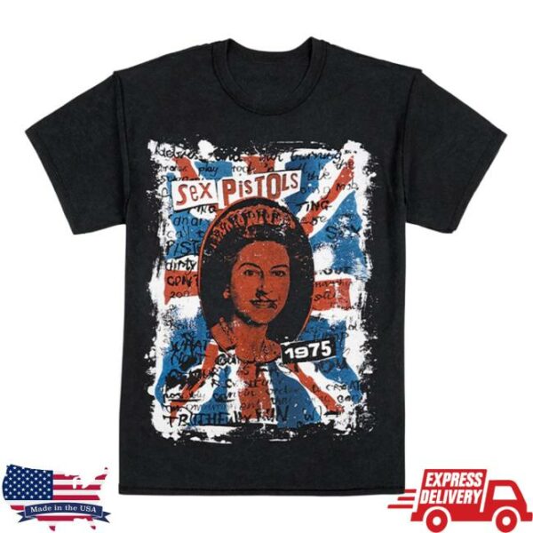 Sex Pistols Official Store Merch 50Th Jubilee God Save The Queen Tee