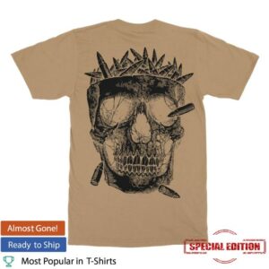 Indiemerchstore Merch Carnifex Skull Bullet Coyote T-Shirt