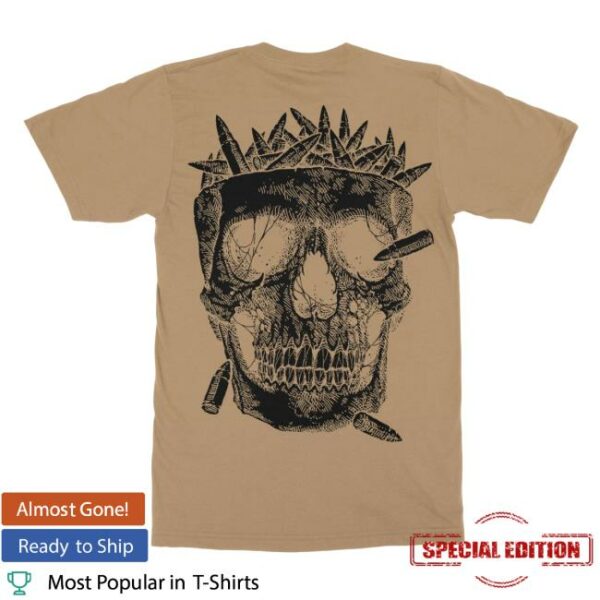 Indiemerchstore Merch Carnifex Skull Bullet Coyote T-Shirt