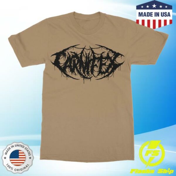 Indiemerchstore Merch Carnifex Skull Bullet Coyote T-Shirt