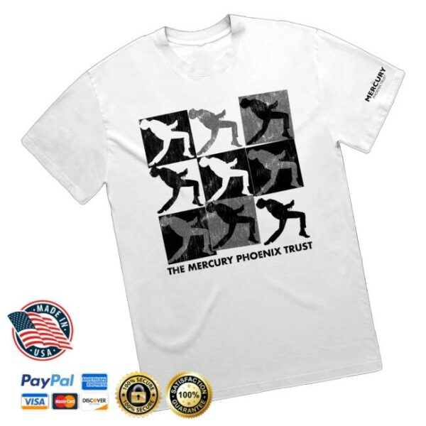 Queen Merch Store Mercury Phoenix Trust Freddie Pop Art White T-Shirt