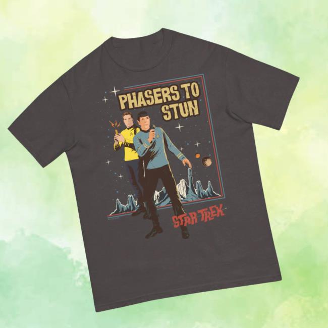 kenny star trek store merch the original series phasers to stun unisex comfort colors t shirt ss w