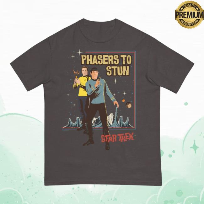 kenny star trek store merch the original series phasers to stun unisex comfort colors t shirt ss