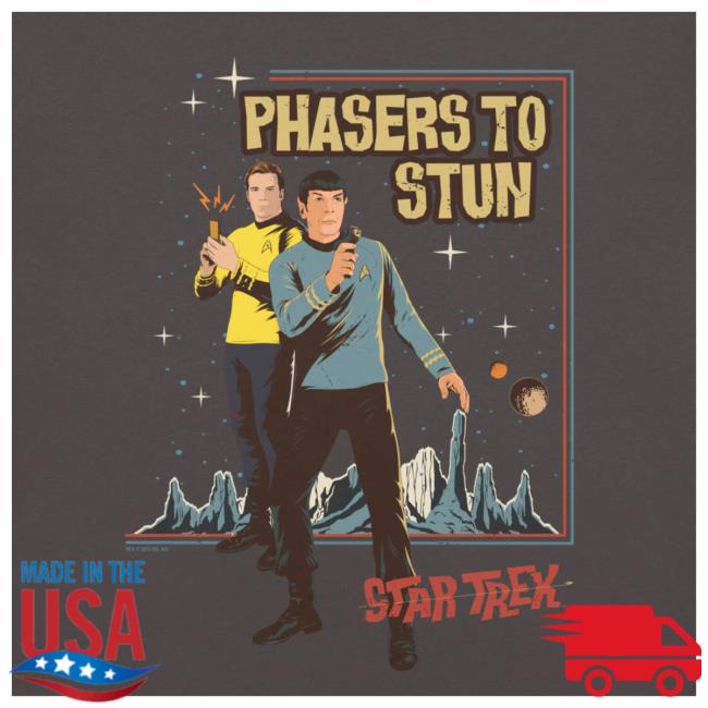 kenny star trek store merch the original series phasers to stun unisex comfort colors t shirt
