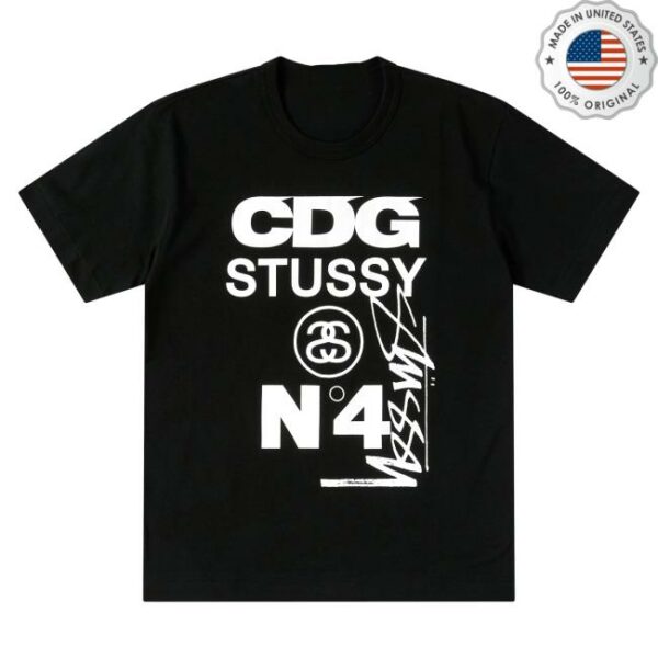 Doverstreetmarket Store Merch Cdg Stüssy Men’s Black T-Shirt