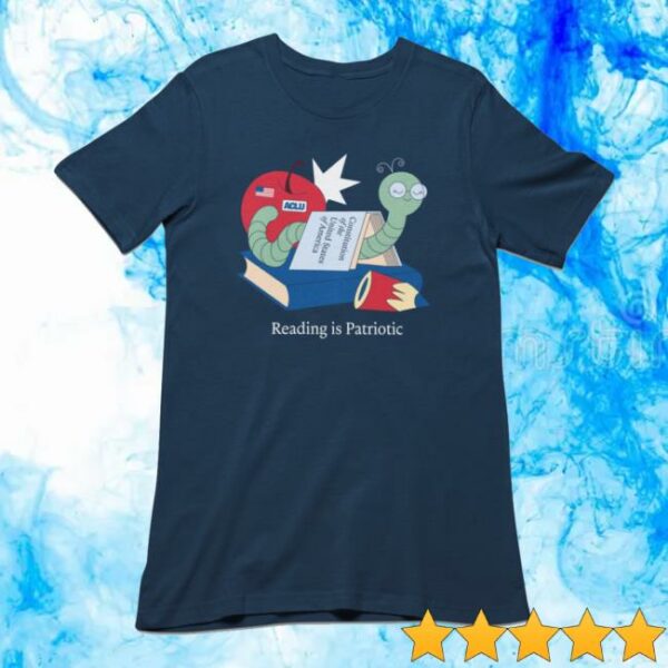 Aclu Store Merch Reading Is Patriotic Tee