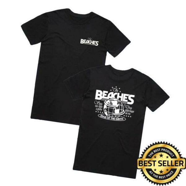 The Beaches Band Shop Merch Edge Of The Earth Black T-Shirt