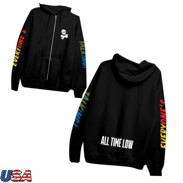 All Time Low Store Merch Shop Everyone’s Talking Zip Hoodie