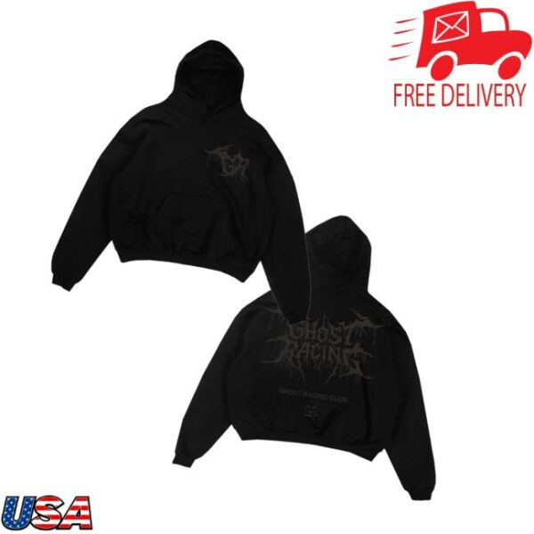 Ghost Racing Merch Store Reflective Print Sigil Hoodie