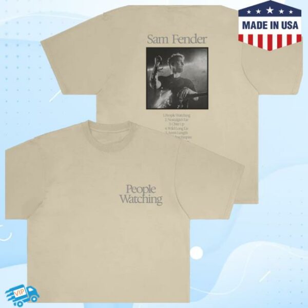 Sam Fender Store Merch Tracklist Natural T-Shirt