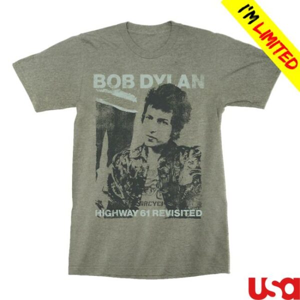 Bob Dylan Merch Store Distressed Highway 61 Revisited T-Shirt